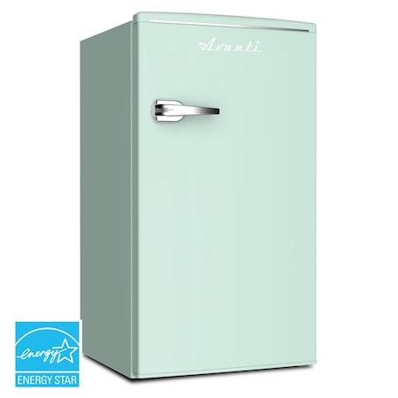Avanti Avanti 3.1 cu. ft. Retro Compact Refrigerator, Seafoam Green RMRS31X7G-IS